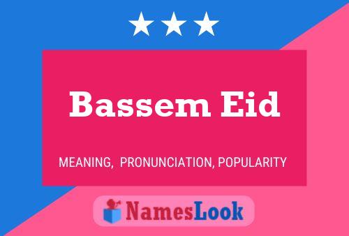 Poster del nome Bassem Eid