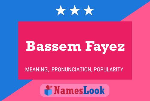 Poster del nome Bassem Fayez