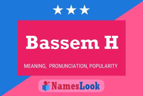 Poster del nome Bassem H