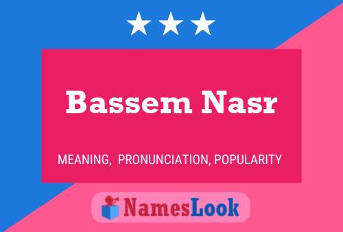 Poster del nome Bassem Nasr