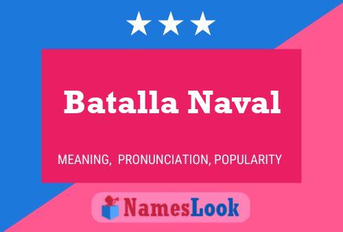 Poster del nome Batalla Naval