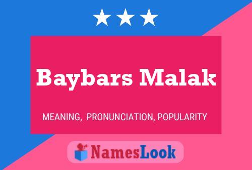 Poster del nome Baybars Malak