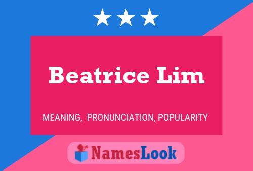 Poster del nome Beatrice Lim