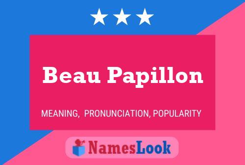 Poster del nome Beau Papillon