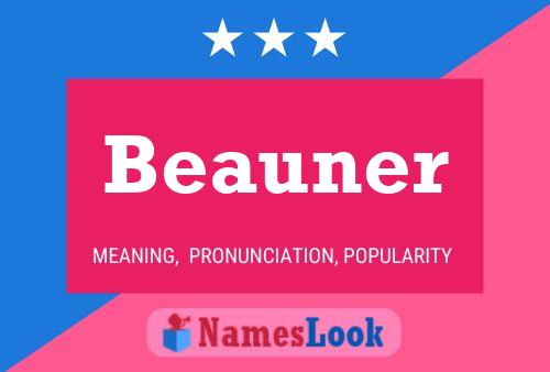 Poster del nome Beauner