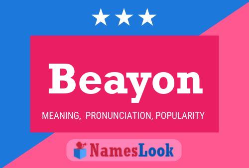 Poster del nome Beayon