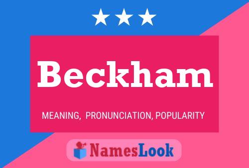 Poster del nome Beckham