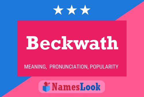 Poster del nome Beckwath