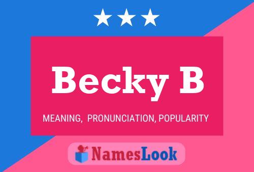 Poster del nome Becky B