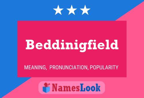 Poster del nome Beddinigfield