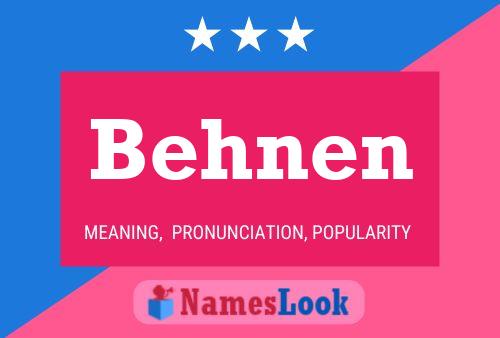 Poster del nome Behnen