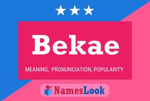 Poster del nome Bekae