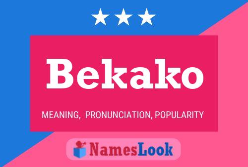 Poster del nome Bekako