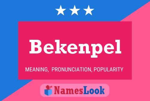 Poster del nome Bekenpel