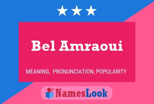 Poster del nome Bel Amraoui