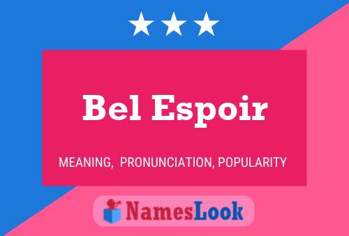 Poster del nome Bel Espoir