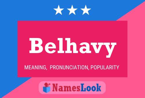 Poster del nome Belhavy