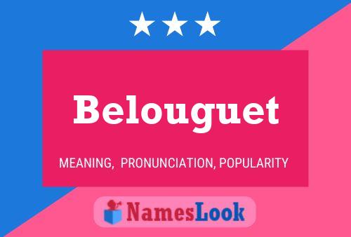 Poster del nome Belouguet