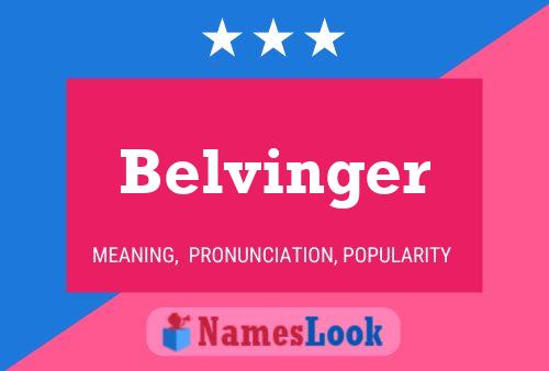 Poster del nome Belvinger