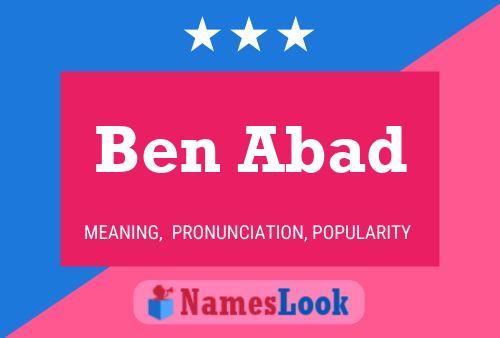 Poster del nome Ben Abad