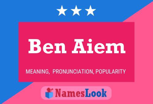 Poster del nome Ben Aiem