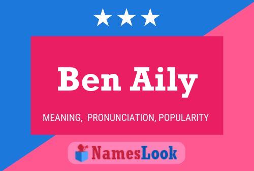 Poster del nome Ben Aily