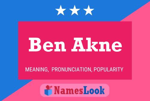 Poster del nome Ben Akne