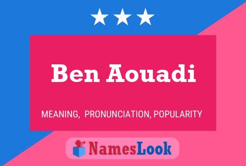 Poster del nome Ben Aouadi