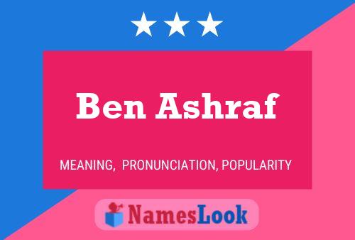 Poster del nome Ben Ashraf