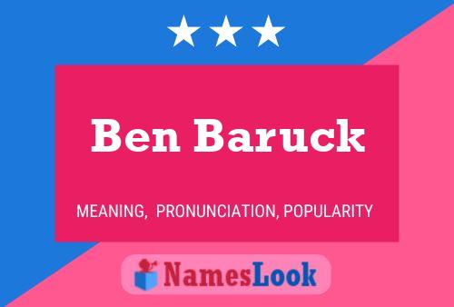 Poster del nome Ben Baruck