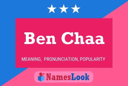 Poster del nome Ben Chaa