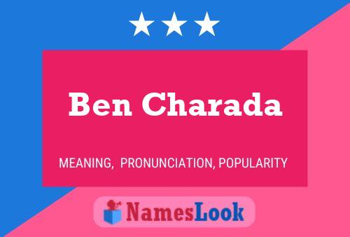 Poster del nome Ben Charada