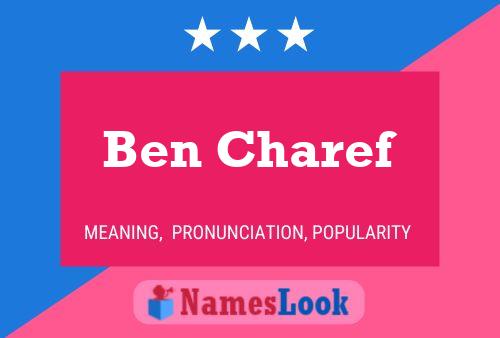 Poster del nome Ben Charef