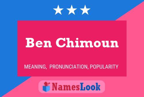 Poster del nome Ben Chimoun