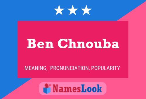 Poster del nome Ben Chnouba