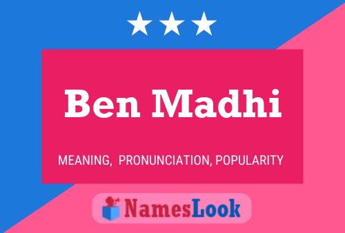 Poster del nome Ben Madhi