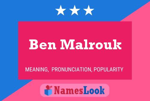 Poster del nome Ben Malrouk