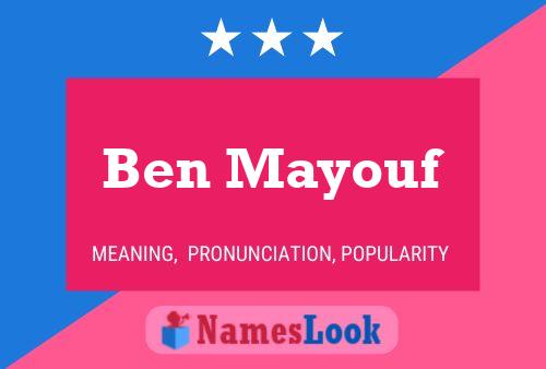 Poster del nome Ben Mayouf