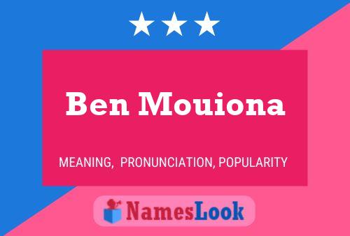 Poster del nome Ben Mouiona