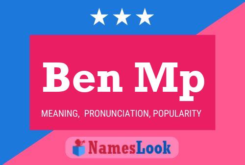 Poster del nome Ben Mp