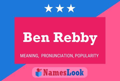 Poster del nome Ben Rebby