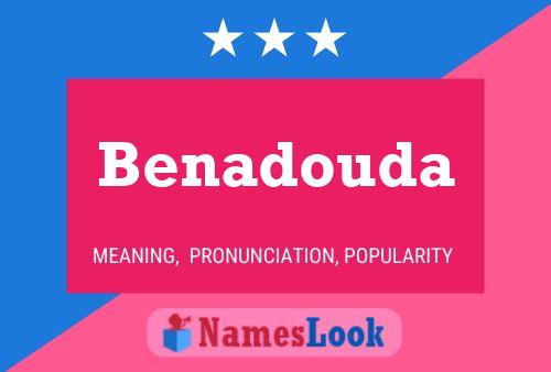 Poster del nome Benadouda