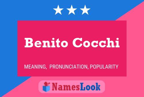 Poster del nome Benito Cocchi