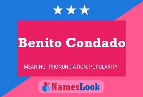 Poster del nome Benito Condado