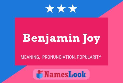 Poster del nome Benjamin Joy