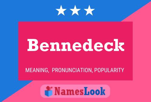 Poster del nome Bennedeck