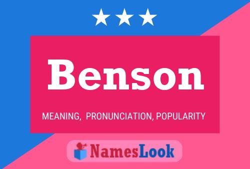 Poster del nome Benson