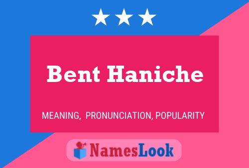 Poster del nome Bent Haniche