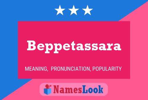 Poster del nome Beppetassara