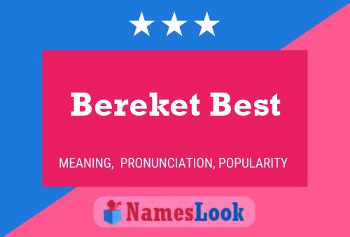 Poster del nome Bereket Best